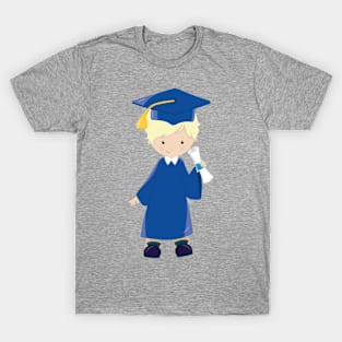 Graduation Boy, Blond Hair, Cute Boy, Diploma T-Shirt